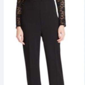 Ralph Lauren Black Wide-Leg High-Waist Jumpsuit size 18